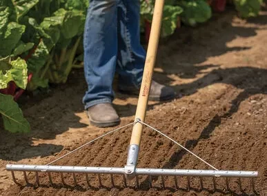 Bed Prep Rake (& red markers if need)